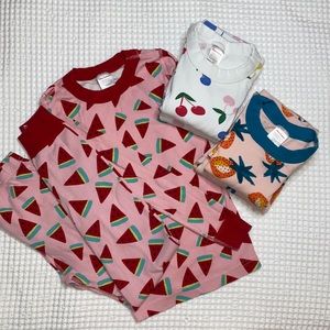 Lot of Hanna Andersson girls pajamas